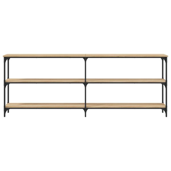 vidaXL Konzolový stolík, dub sonoma, 200x29x75 cm, imitácia dreva