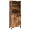 vidaXL Highboard Star&eacute; drevo 69,5 x 34 x 180 cm Kompozitn&eacute; drevo