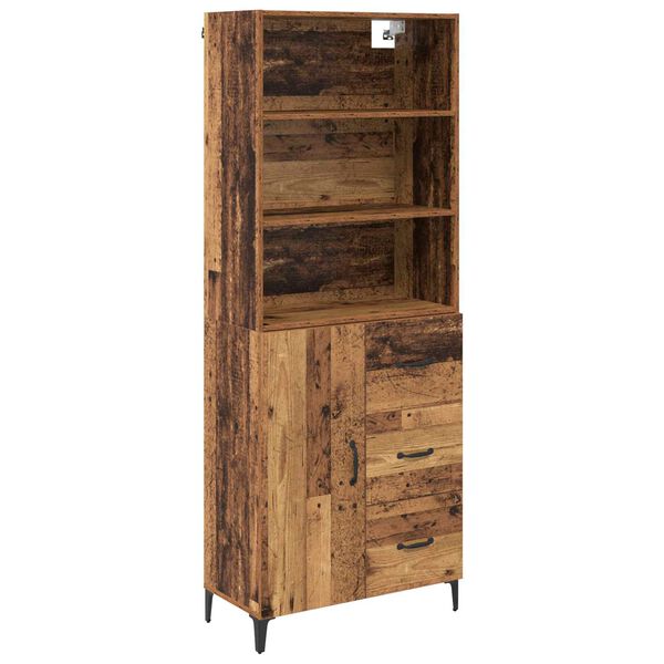 vidaXL Highboard Star&eacute; drevo 69,5 x 34 x 180 cm Kompozitn&eacute; drevo
