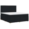 vidaXL Posteľ boxspring s matracom Čierna 160 x 200 cm L&aacute;tka