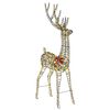 vidaXL 3D Vianočn&yacute; sob LOVIISA 250 LED Tepl&aacute; biela 96 x 40 x 180 cm