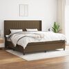 vidaXL Boxspring posteľ s matracom tmavohned&aacute; 200x200 cm l&aacute;tka