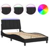 vidaXL R&aacute;m postele s LED bez matraca Hankočierny 100x200 cm zamat