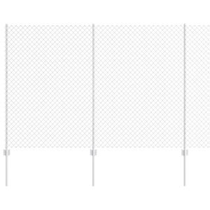 vidaXL Plot s podperou Strieborn&aacute;