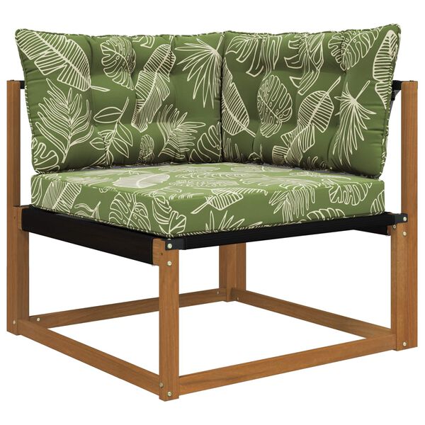 vidaXL Vank&uacute;&scaron; na vonkaj&scaron;iu pohovku 3 pcs Design s listami Polyester