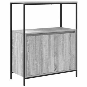 vidaXL K&uacute;peľňov&aacute; skrinka s policami siv&aacute; sonoma 76,5x35x95 cm