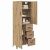 vidaXL Highboard Remeseln&yacute; dub 69,5 x 34 x 180 cm Kompozitn&eacute; drevo