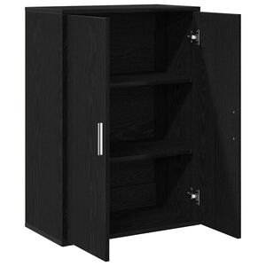 vidaXL Serv&iacute;rovacia skriňa Čierny dub 60 x 31 x 84 cm Kompozitn&eacute; drevo