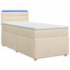 vidaXL Posteľ boxspring s matracom Kr&eacute;mov&aacute; 80 x 200 cm L&aacute;tka