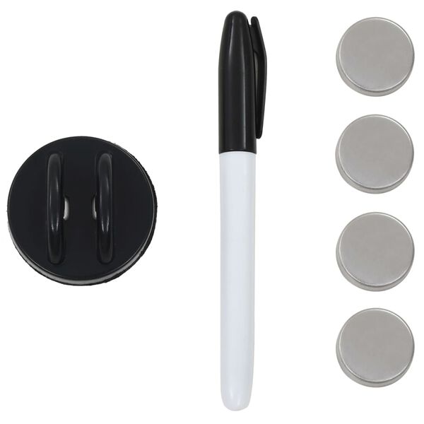 vidaXL Nástenná magnetická tabuľa, sklo 60x60 cm