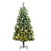 vidaXL Umel&yacute; v&yacute;klopn&yacute; vianočn&yacute; stromček 300 LED a sada g&uacute;ľ 210 cm