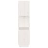 vidaXL Knižnica/deliaca stena biela 51x25x101 cm masívna borovica