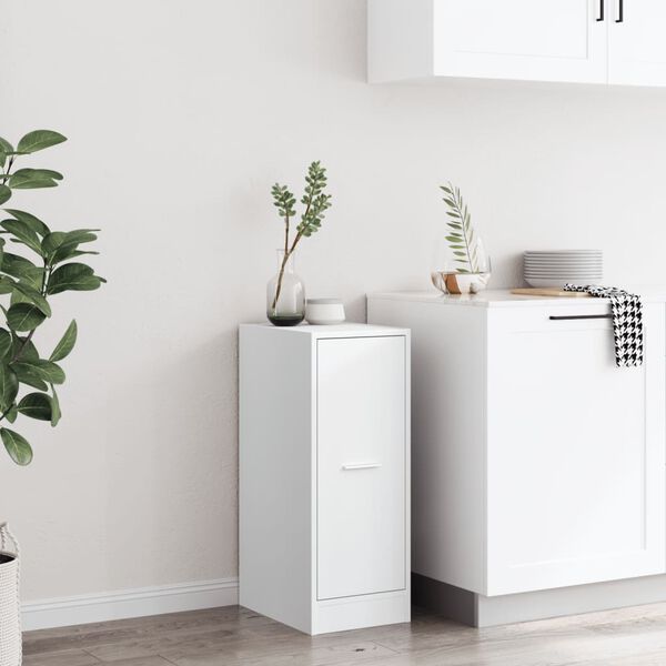 vidaXL Lekárnická skrinka biela 30x41x77,5 cm, umelé drevo