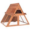 vidaXL Kr&aacute;lik&aacute;reň 152x127x109,5 cm mas&iacute;vne jedľov&eacute; drevo