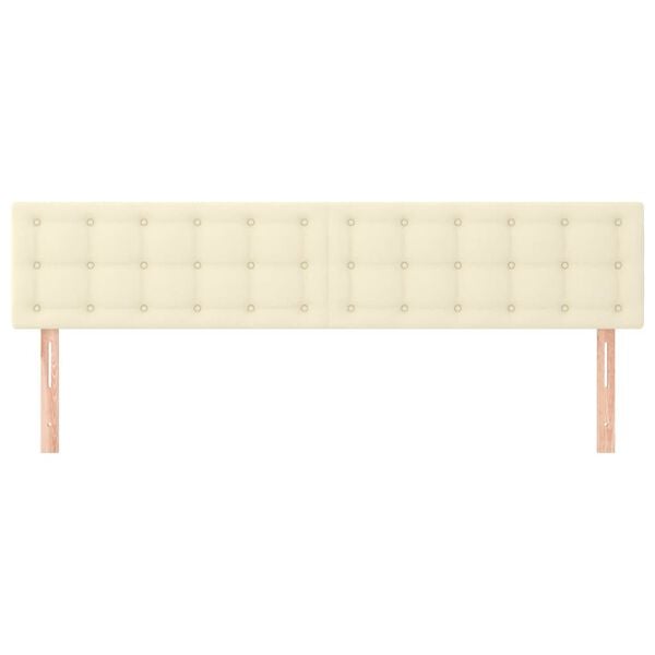 vidaXL Čel&aacute; postele 2 ks kr&eacute;mov&eacute; 90x5x78/88 cm umel&aacute; koža