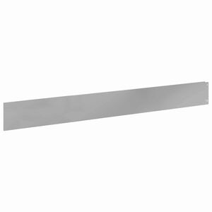 vidaXL Obrubn&iacute;k tr&aacute;vnika 10 ks 100 x 12 cm Oceľ Strieborn&aacute;