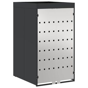 vidaXL &Uacute;ložisko na pojazdn&eacute; odpadkov&eacute; n&aacute;doby so strechou pre s&aacute;drov&uacute; n&aacute;dobu pre 240L