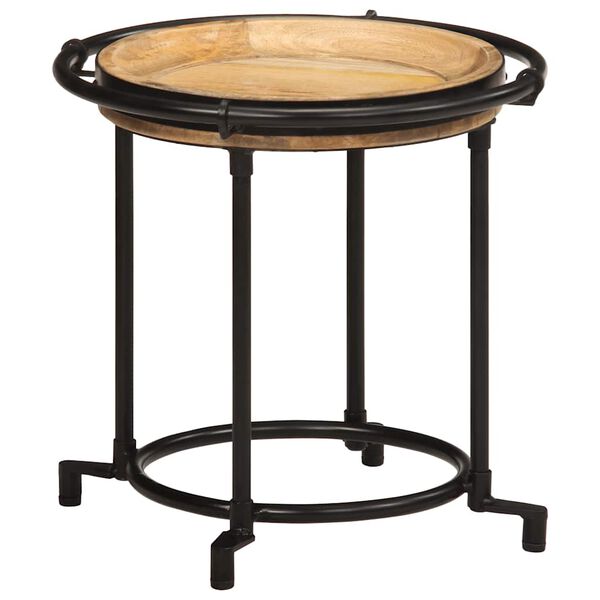 VidaXL 2-dielna s&uacute;prava pr&iacute;ručn&eacute;ho stol&iacute;ka z mas&iacute;vneho dreva Mango