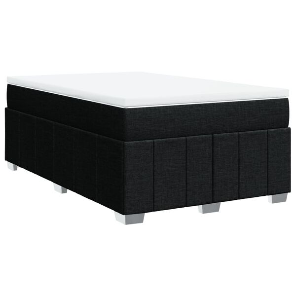 vidaXL Boxspring posteľ s matracom čierny 120x200 cm l&aacute;tka