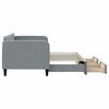 vidaXL Rozkladacia denná posteľ so zásuvkami bledosivá 80x200 cm látka