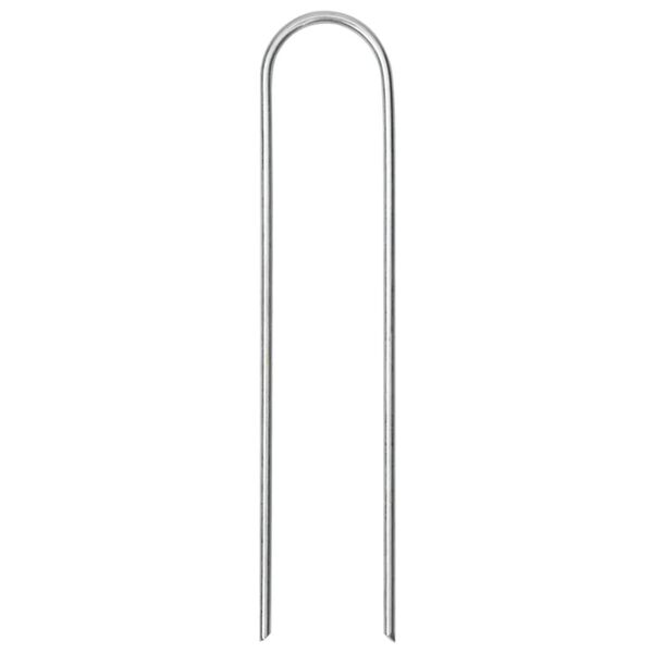 vidaXL Stanové kolíky v U tvare 25 ks 15x3,5 cm pozinkovaná oceľ