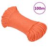vidaXL Pracovn&eacute; lano oranžov&eacute; 6 mm 100 m polypropyl&eacute;n