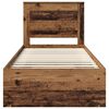 vidaXL Rám postele Staré drevo 90 x 190 cm Masívne borovicové drevo