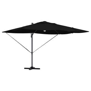 vidaXL Slnečn&iacute;k Čierna 351 x 250 x 253 cm Polyester a hlin&iacute;k