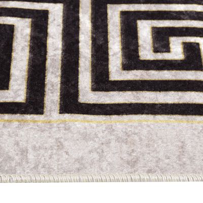 vidaXL Prateľný koberec 160x230 cm bledobéžový protišmykový
