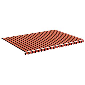 vidaXL N&aacute;hradn&aacute; l&aacute;tka na mark&iacute;zu, oranžovo-hned&aacute;, 500x350 cm, polyester