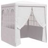 vidaXL Profesion&aacute;lny p&aacute;rty stan+bočn&eacute; steny 2,5x2,5 m, biely 90 g/m&sup2;