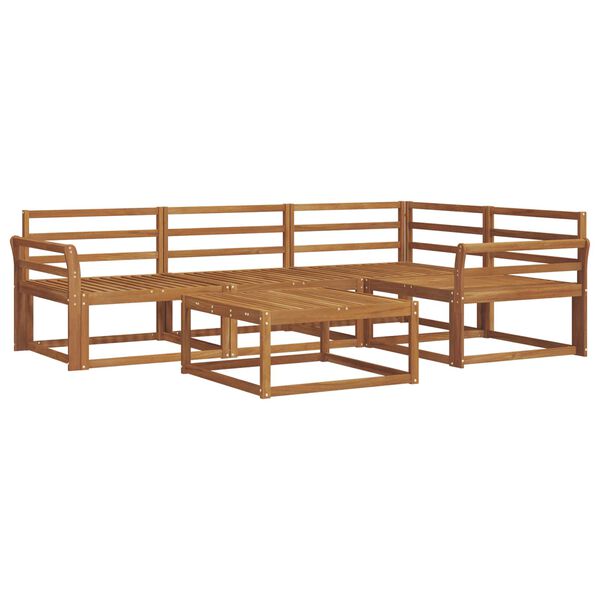 vidaXL Z&aacute;hradn&aacute; s&uacute;prava gaučov 5 pcs Pr&iacute;rodn&aacute; Pevn&eacute; ak&aacute;ciov&eacute; drevo