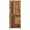 vidaXL Highboard so z&aacute;suvkou 2 pcs Star&eacute; drevo Kompozitn&eacute; drevo