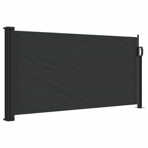 vidaXL Zaťahovacia bočn&aacute; mark&iacute;za čierna 100x300 cm