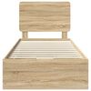 vidaXL R&aacute;m postele Sonoma dub 75 x 190 cm Inžinierske drevo