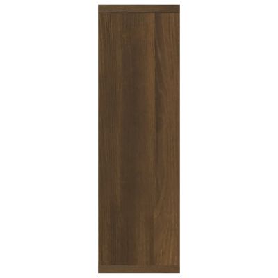 vidaXL Nástenná polica hnedý dub 85x16x52,5 cm spracované drevo