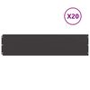 vidaXL Obruby tr&aacute;vnika 20 ks Čierna 25x103cm Oceľ valcovan&aacute; za studena