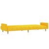 vidaXL 2-miestna rozkladacia pohovka s podnožkou žlt&aacute; l&aacute;tkov&aacute;