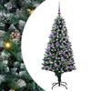 vidaXL Umel&yacute; vianočn&yacute; stromček Zelen&aacute; 150 cm PVC a Oceľ a Plast