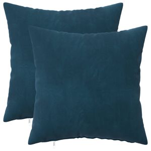 vidaXL Poťah na podložku 2 pcs HEERLEN Modr&aacute; 30 x 30 cm Zamat