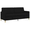 vidaXL Sofa s &uacute;ložn&yacute;m priestorom Čierna 192 x 78 x 87 cm Polyester