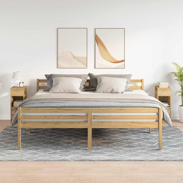 vidaXL Nočn&eacute; skrinky 2 ks so z&aacute;suvkou dub artisan 25x31x66 cm