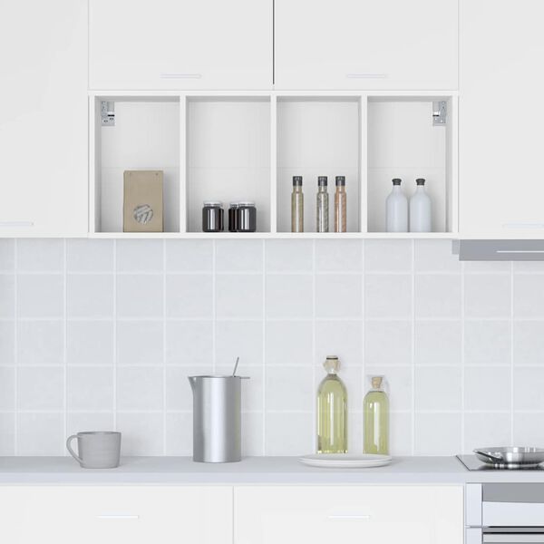 vidaXL Z&aacute;vesn&aacute; skrinka Biela 40 x 29,5 x 100 cm Kompozitn&eacute; drevo