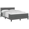 vidaXL Posteľ s pružinov&yacute;m r&aacute;mom Tmavo &scaron;ed&aacute; 160 x 200 cm l&aacute;tka