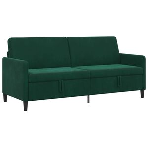 vidaXL Sofa s &uacute;ložn&yacute;m priestorom Tmavozelen&aacute; 192 x 78 x 87 cm