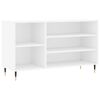 vidaXL Botn&iacute;k leskl&yacute; biely 102x36x60 cm spracovan&eacute; drevo