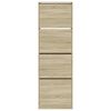 vidaXL Botn&iacute;k so 4 v&yacute;klopn&yacute;mi z&aacute;suvkami dub sonoma 60x34x187,5 cm