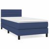 vidaXL Posteľn&yacute; r&aacute;m boxsping s matracom modr&yacute; 80x200 cm l&aacute;tka