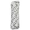 vidaXL Lano na čln 10 mm 12 m Biela a čierna Polyester
