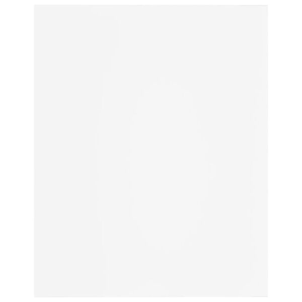 vidaXL Prídavné police 8 ks, biele 40x50x1,5 cm, drevotrieska